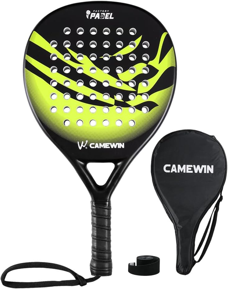 Raqueta de Pádel de Fibra de Carbono