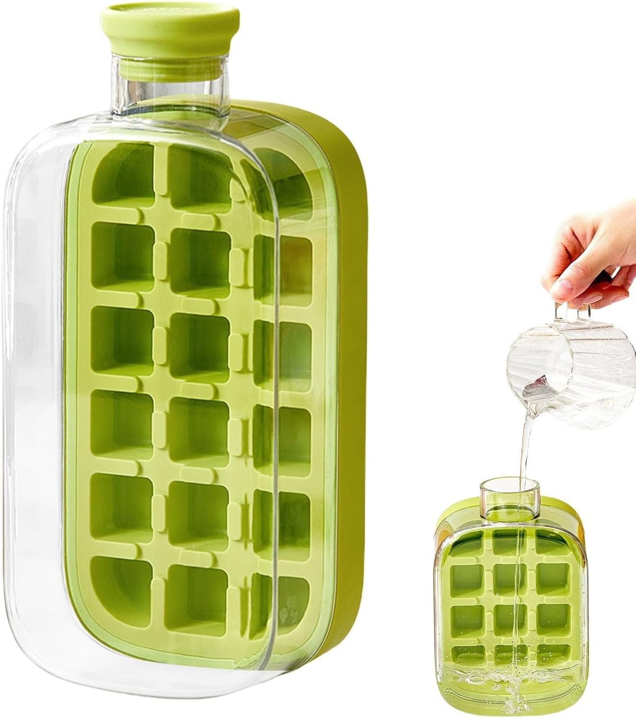 BOTELLA 2 EN 1 CON HULE PARA HACER HIELOS