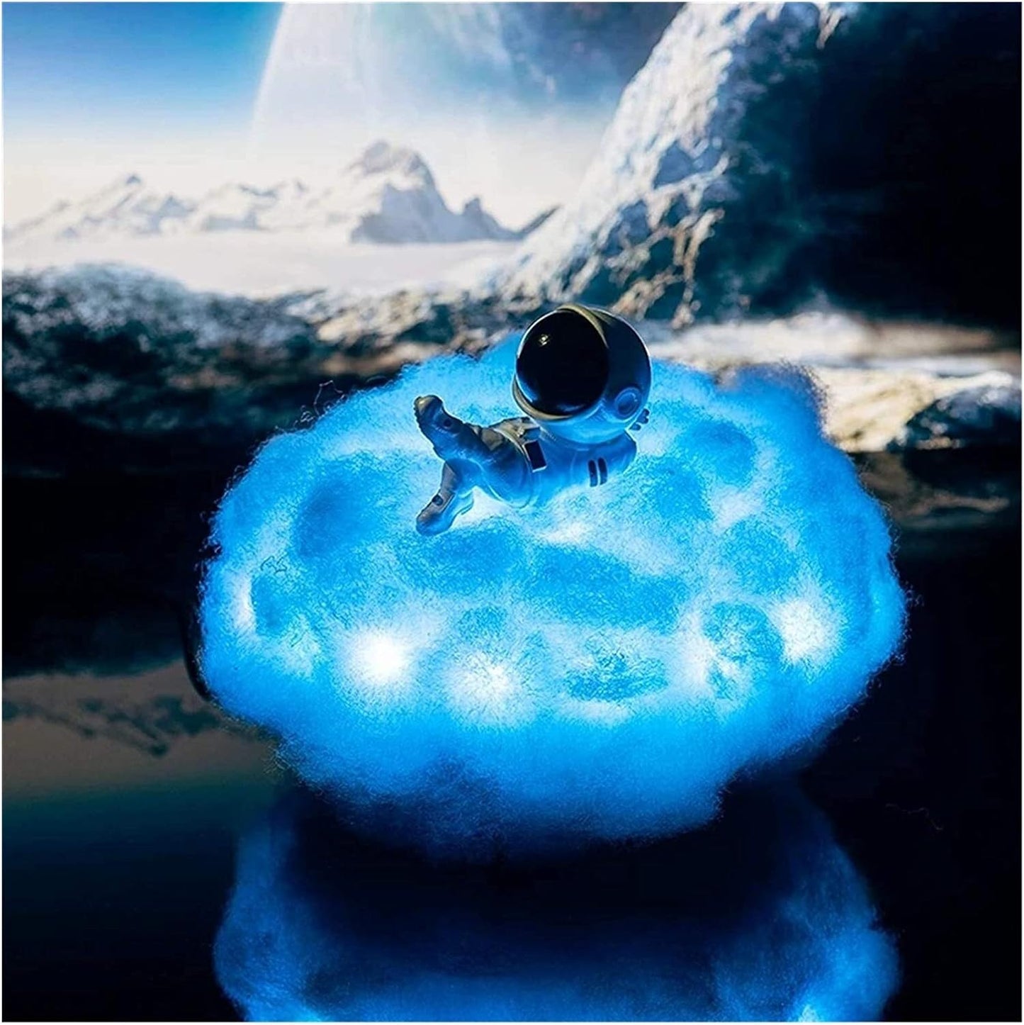 LÁMPARA LED DE NUBE CON ASTRONAUTA