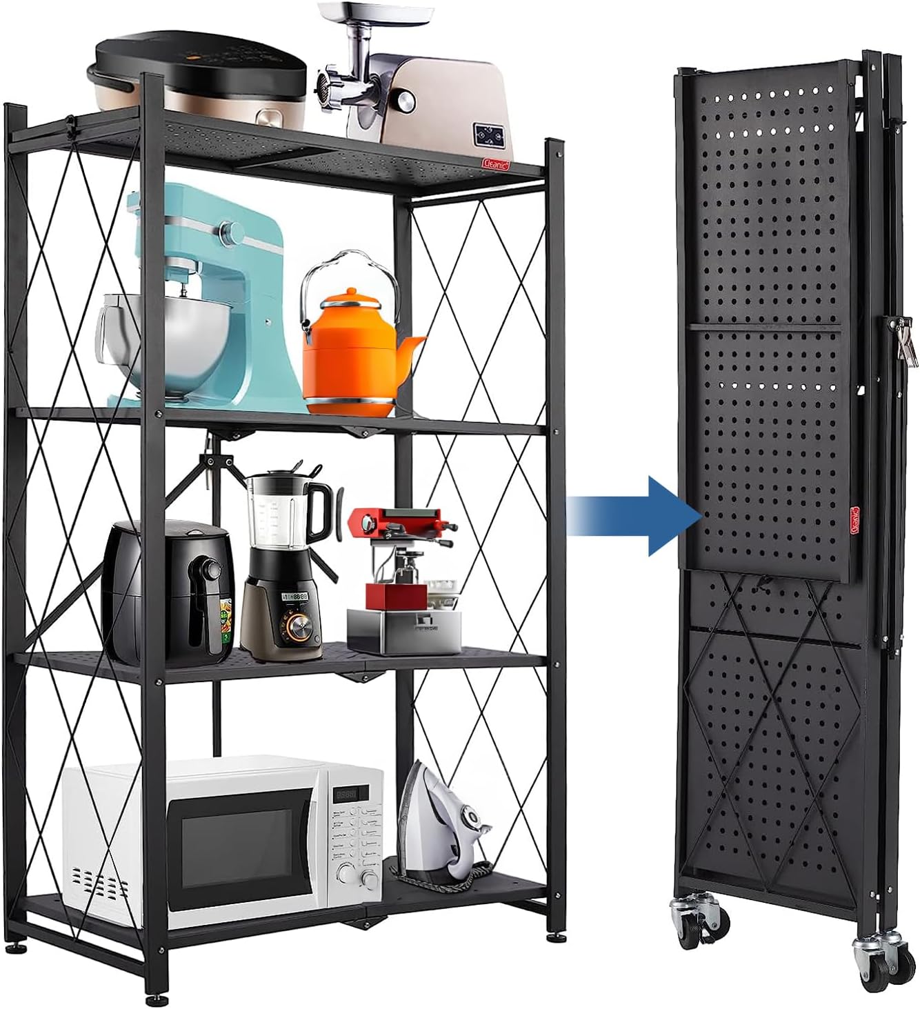 ESTANTE MULTIUSO PLEGABLE DE 3 NIVELES