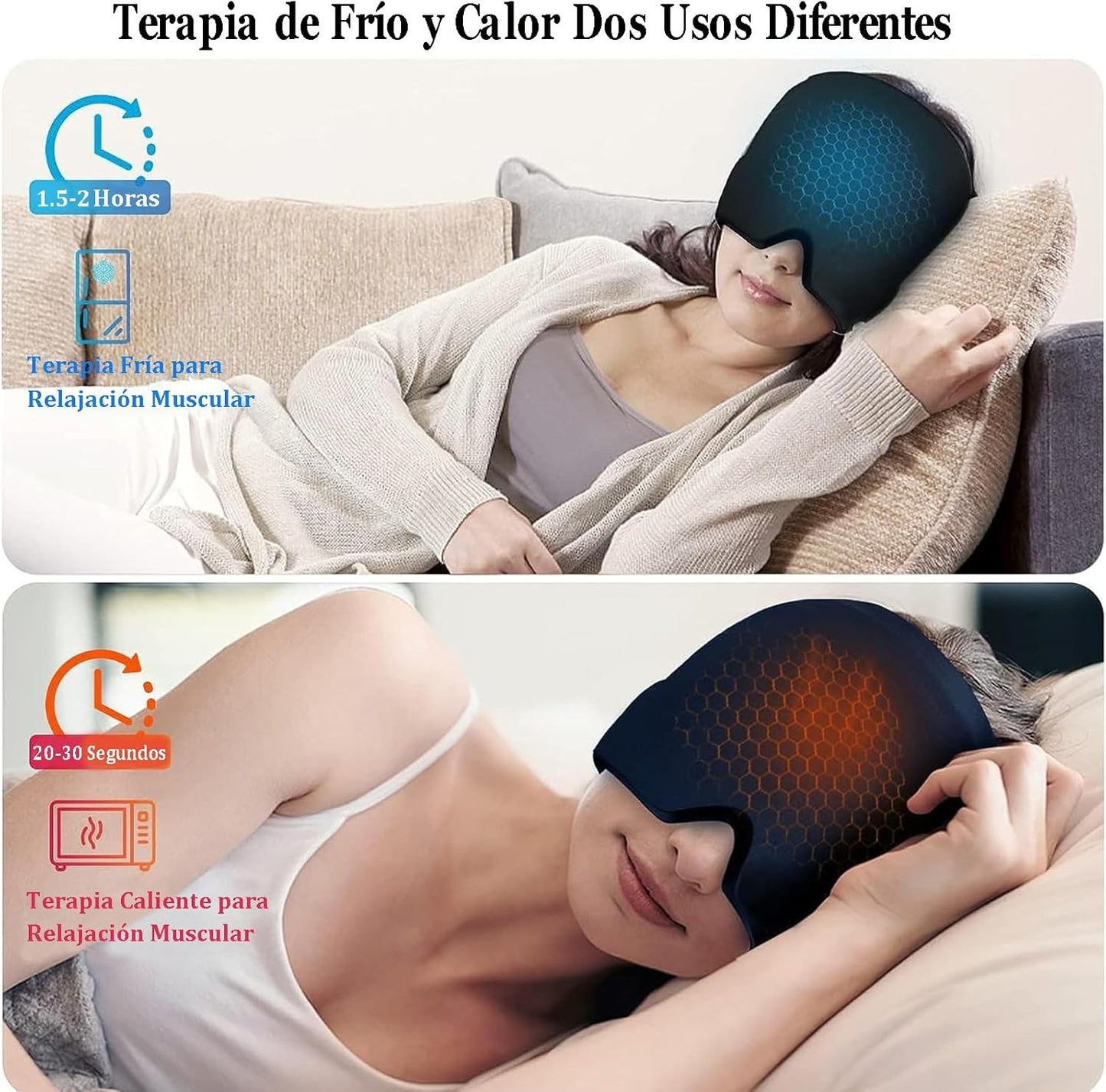BANDA DE GEL PARA MIGRAÑA Y ESTRES