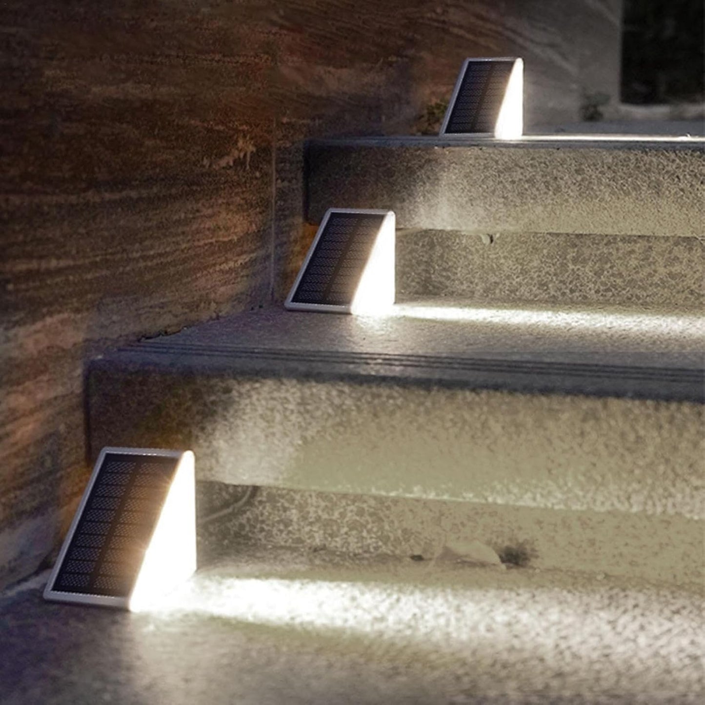 LAMPARA SOLAR PARA ESCALERAS TRIANGULAR (2PCS)