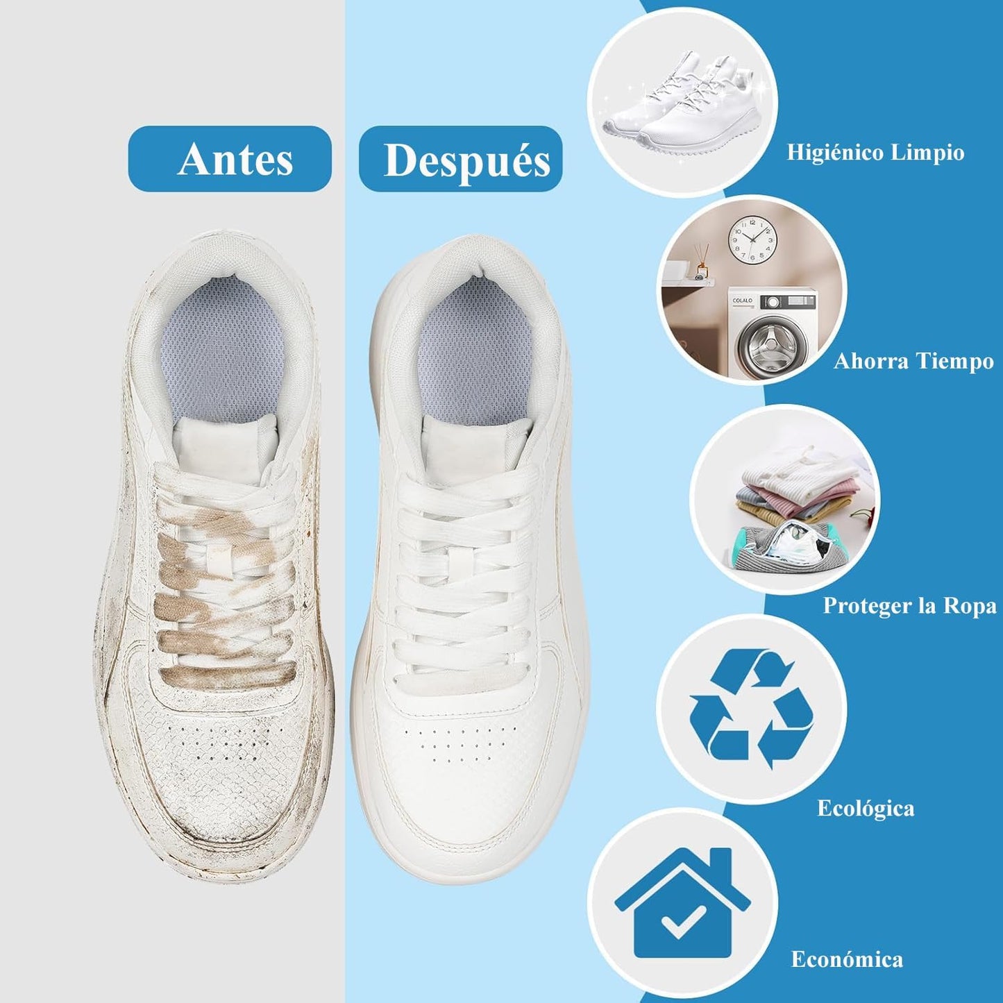 PROTECTOR PARA LAVAR ZAPATOS (2 BOLSAS)