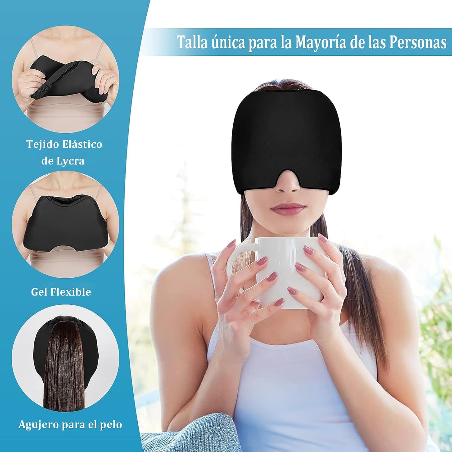 BANDA DE HIELO PARA MIGRAÑA Y ESTRES