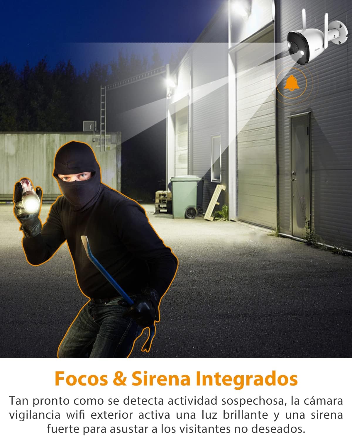 CAMARA DE VIGILANCIA PROFESIONAL 4MP WIFI CON DETECCIÓN DE MOVIMIENTO IMOU BULLET 2 (INCLUYE MEMORIA 64GB)