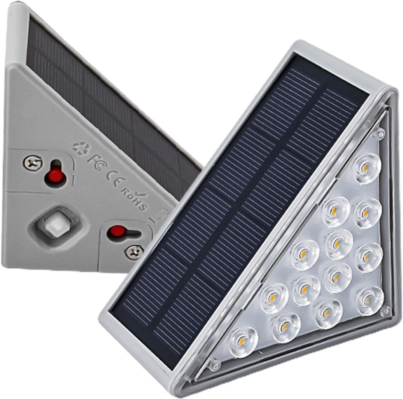 LAMPARA SOLAR PARA ESCALERAS TRIANGULAR (2PCS)