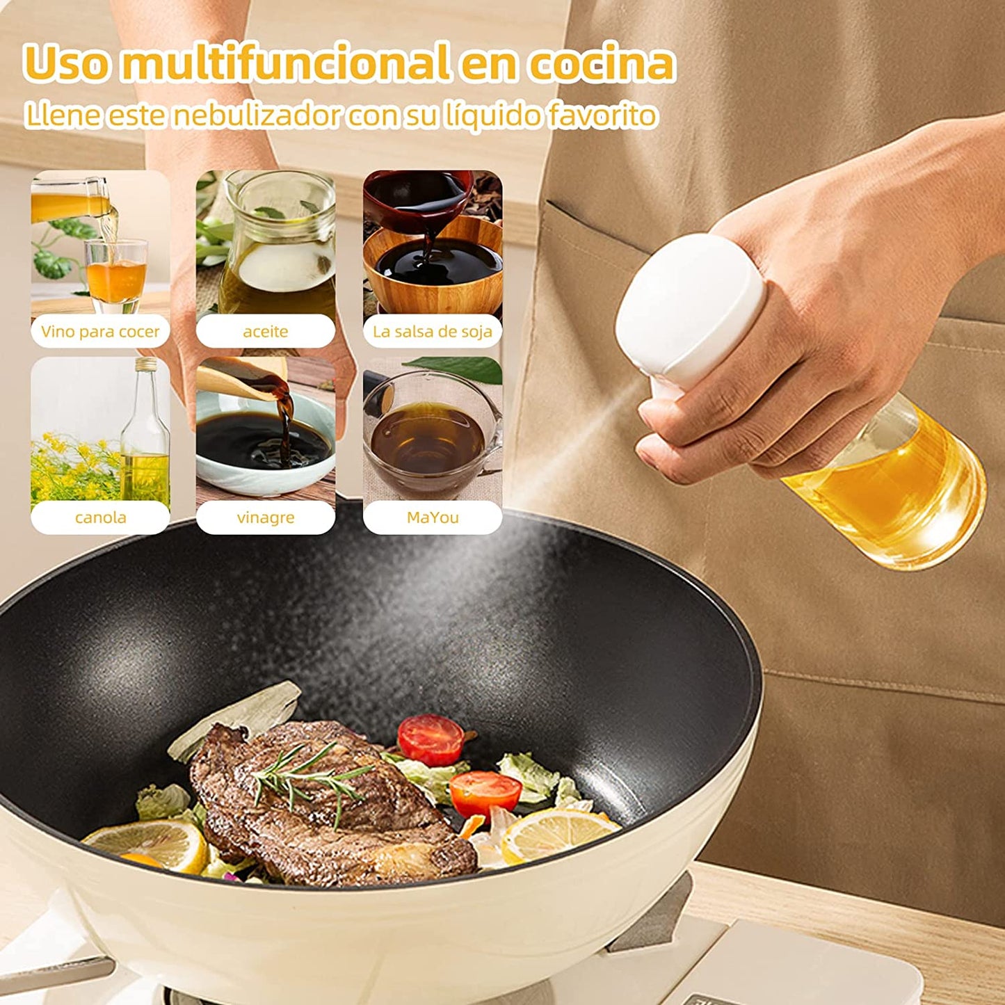 BOTELLA DE ACEITE CON SPRAY PARA COCINA
