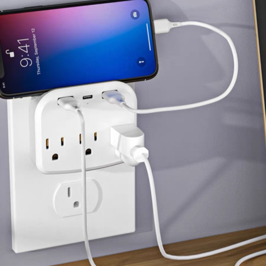 ENCHUFE INALÁMBRICO CON USB & TIPO C