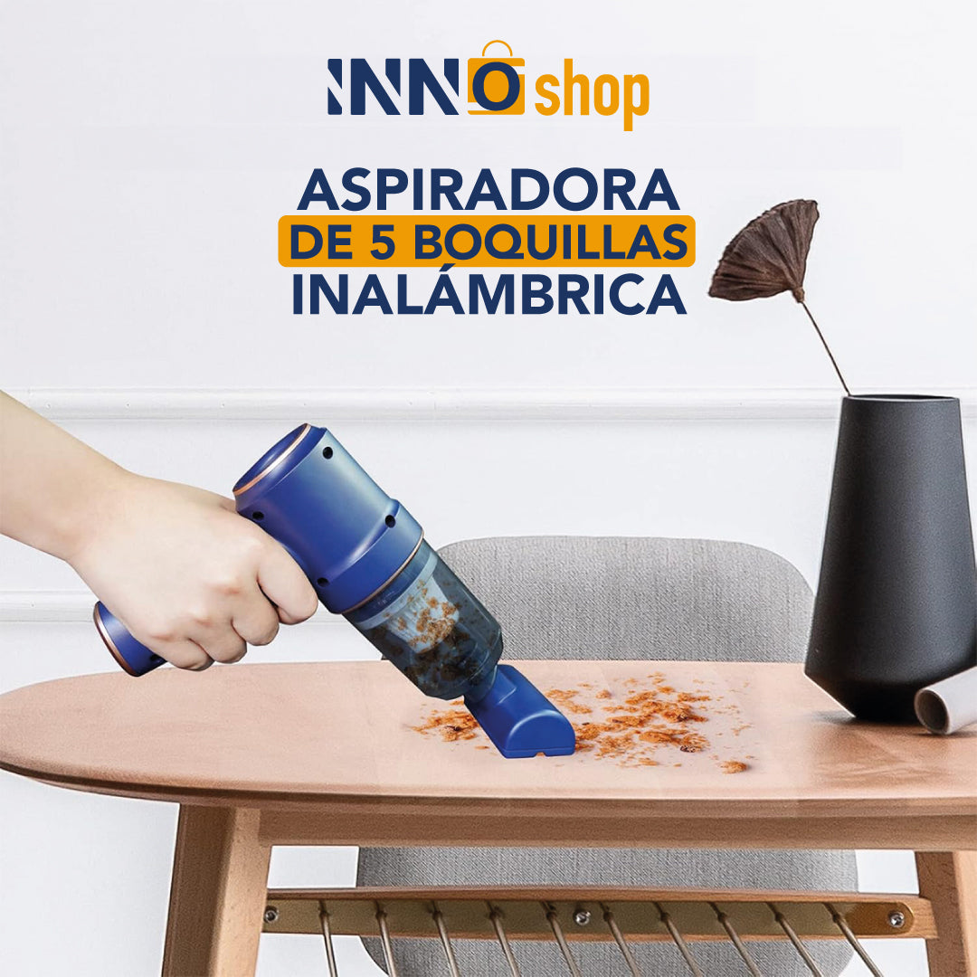 ASPIRADORA CON 5 BOQUILLAS INALÁMBRICA