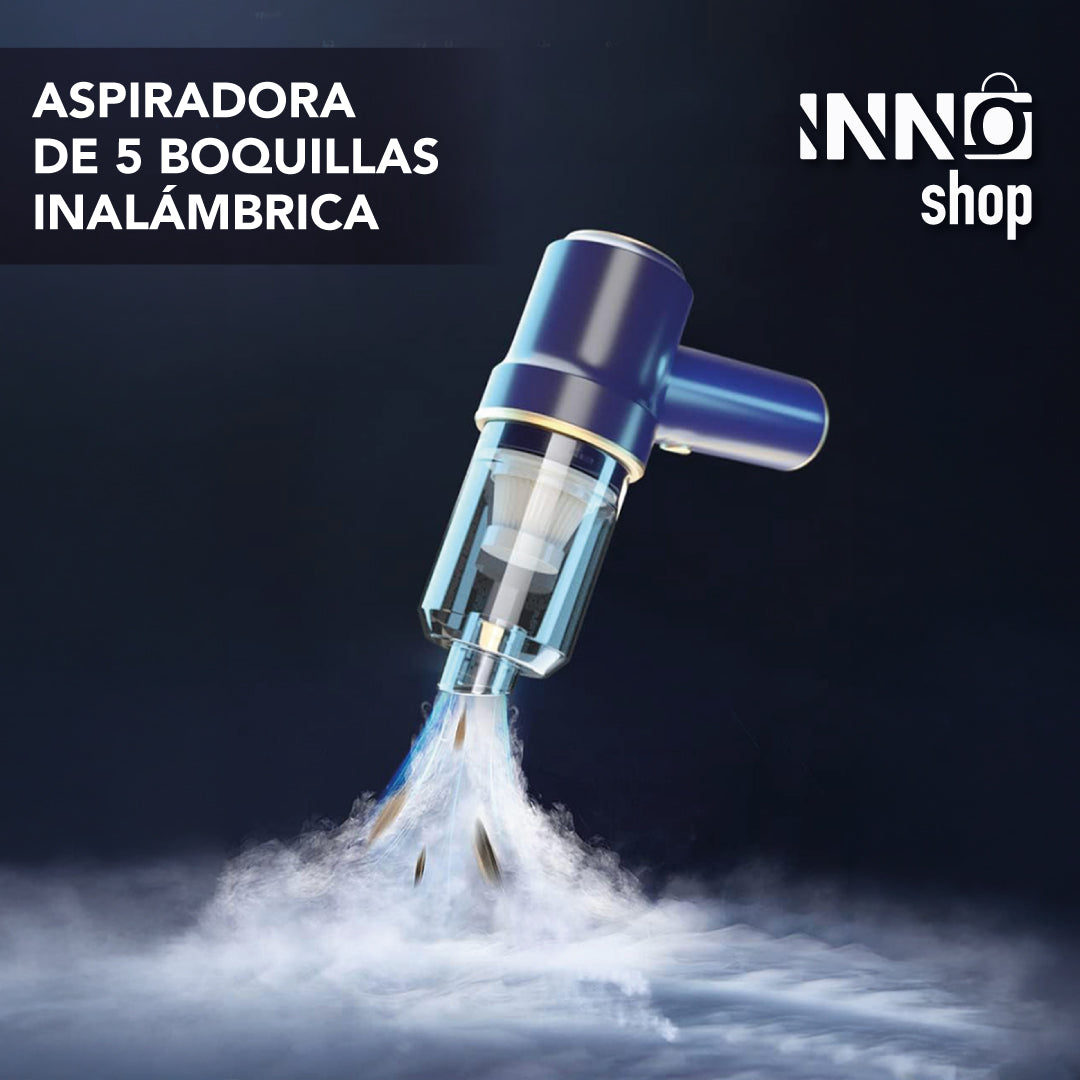 ASPIRADORA CON 5 BOQUILLAS INALÁMBRICA