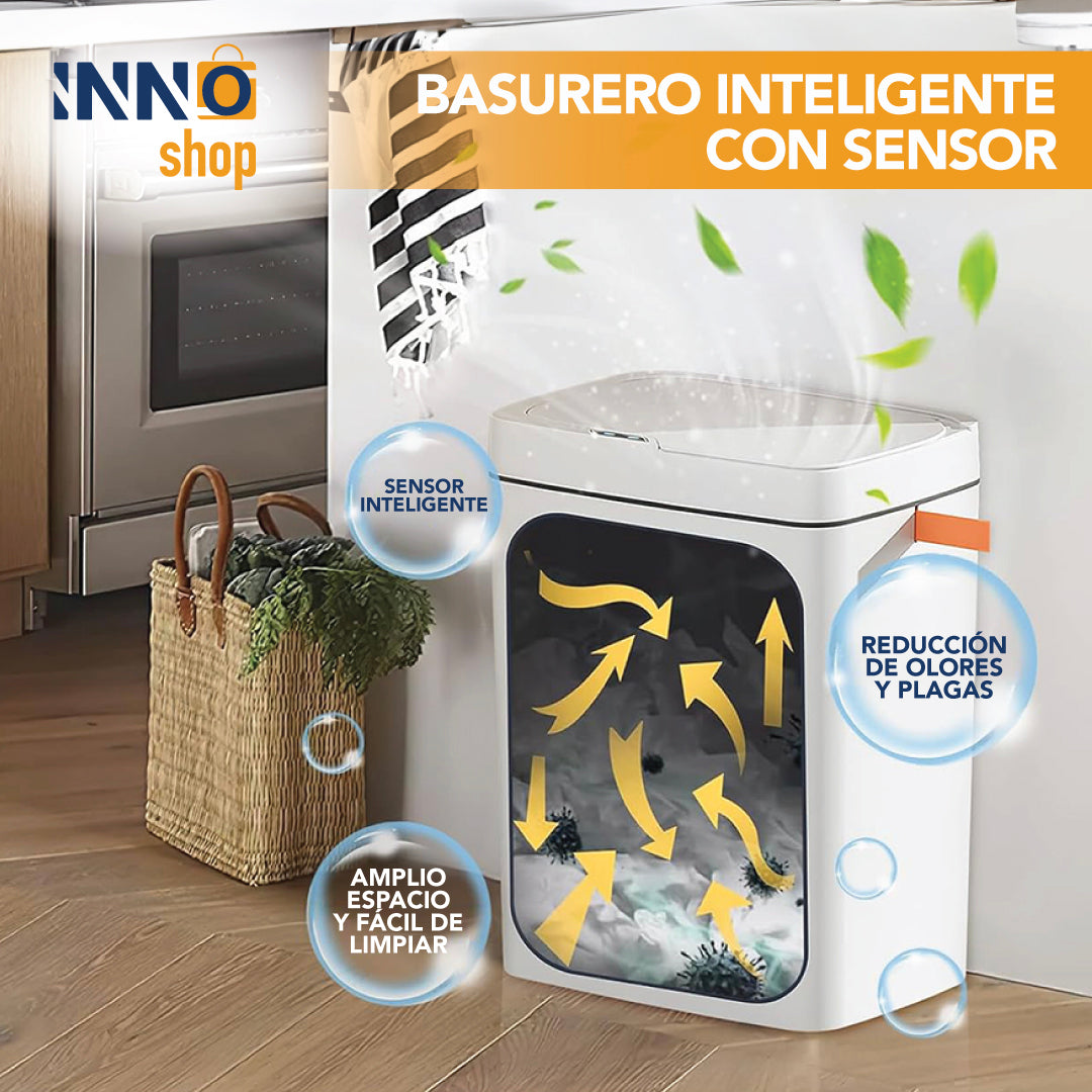 BASURERO INTELIGENTE CON SENSOR 18L