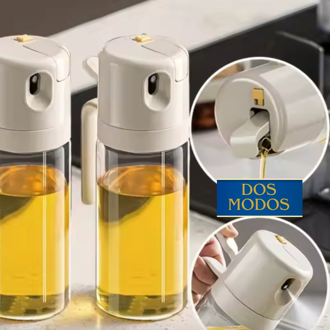 BOTELLA DE ACEITE CON SPRAY 2 EN 1