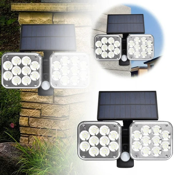 LÁMPARA PARA EXTERIORES CON PÁNEL SOLAR