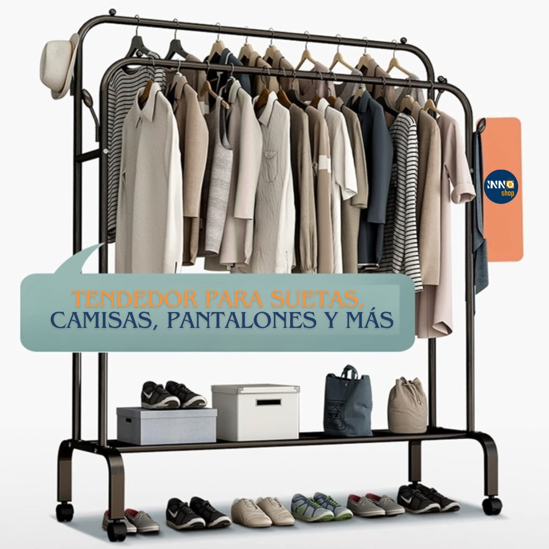 PERCHERO ORGANIZADOR DE CAMISAS Y ZAPATOS 3 EN 1