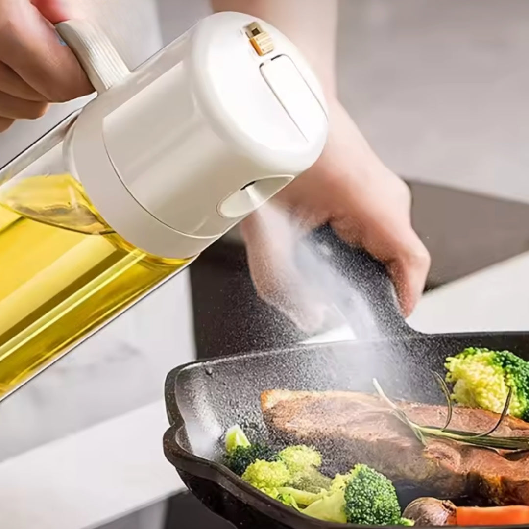 BOTELLA DE ACEITE CON SPRAY 2 EN 1