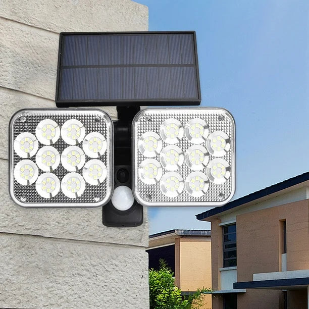 LÁMPARA PARA EXTERIORES CON PÁNEL SOLAR