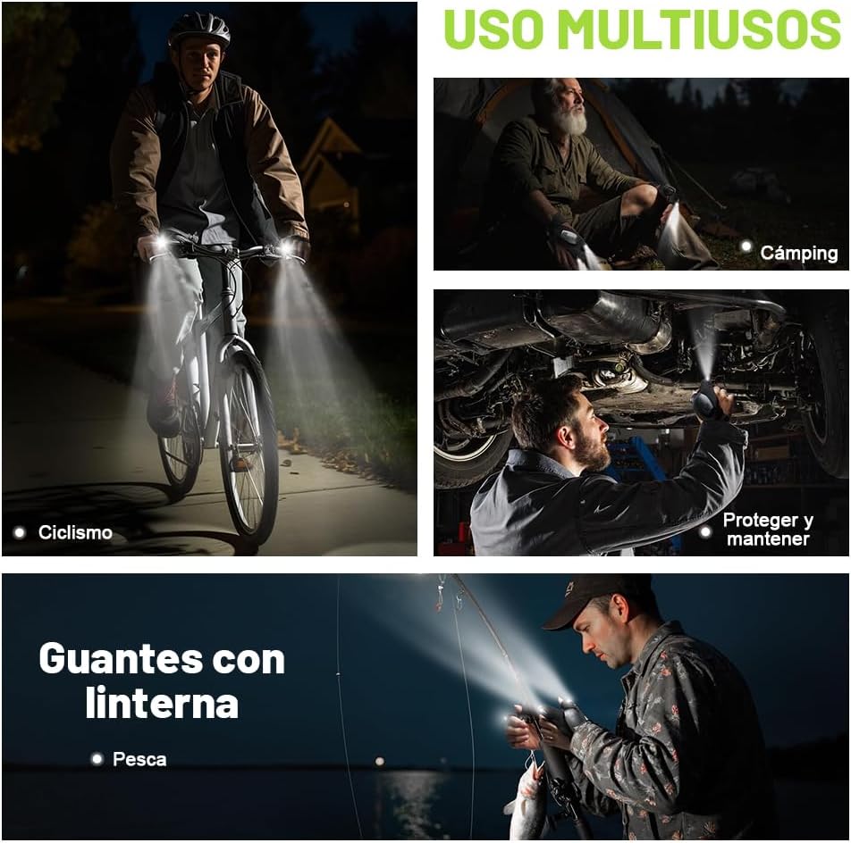 GUANTES CON LINTERNA