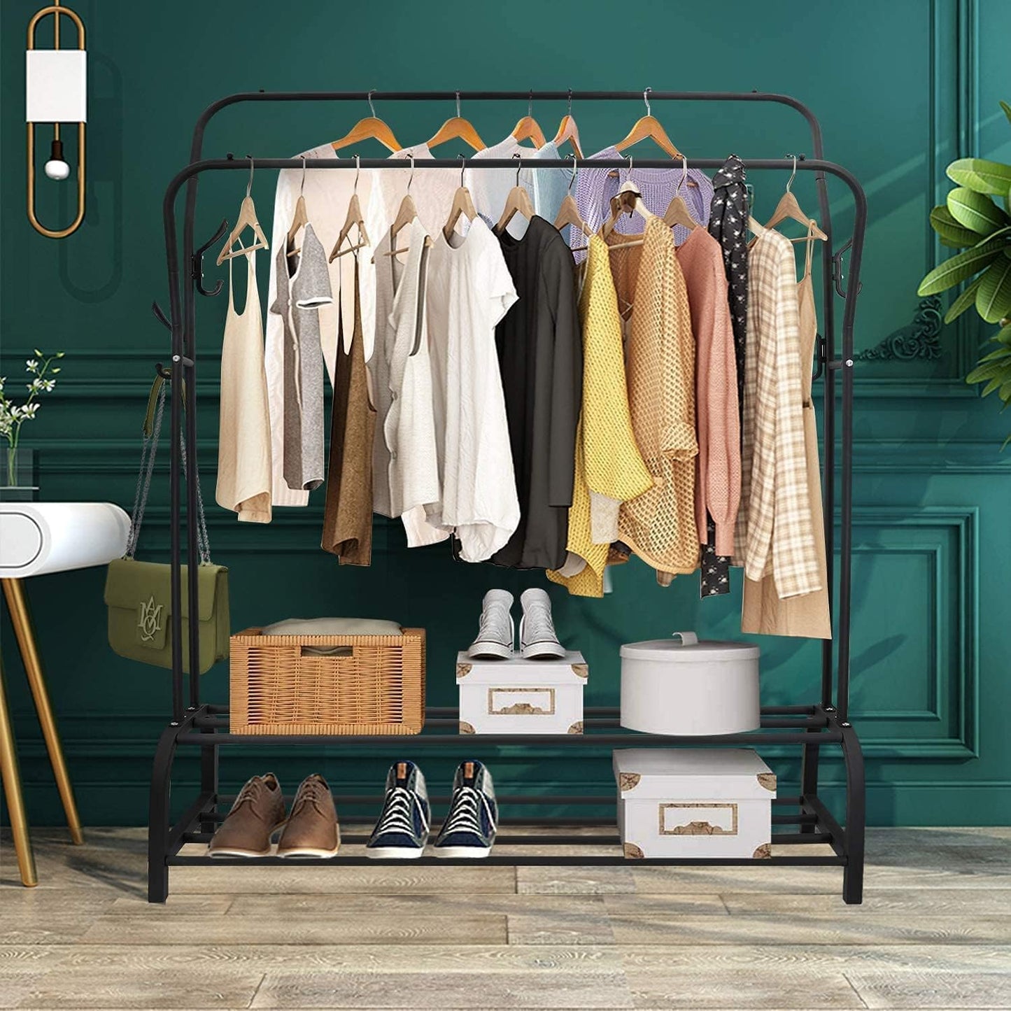 PERCHERO ORGANIZADOR DE CAMISAS Y ZAPATOS 3 EN 1