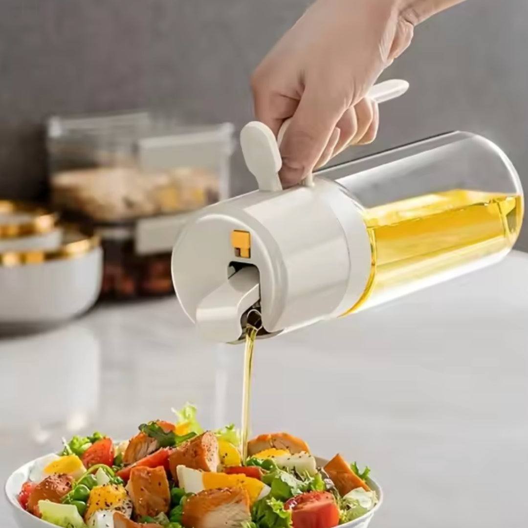 BOTELLA DE ACEITE CON SPRAY 2 EN 1