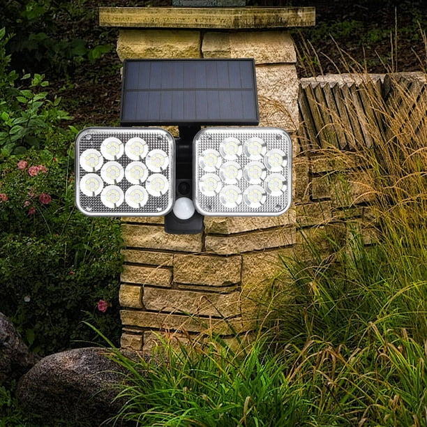LÁMPARA PARA EXTERIORES CON PÁNEL SOLAR