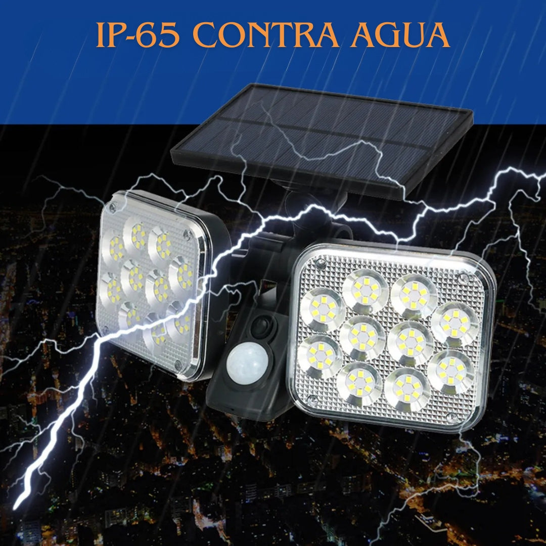 LÁMPARA PARA EXTERIORES CON PÁNEL SOLAR