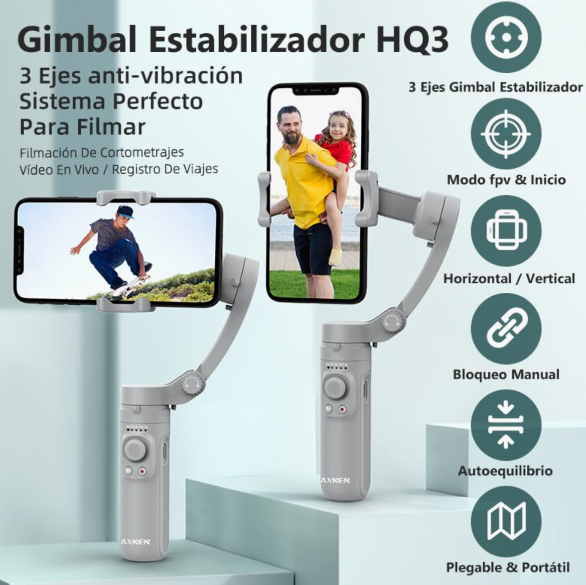 ESTABILIZADOR INTELIGENTE GIMBAL 3-AXIS