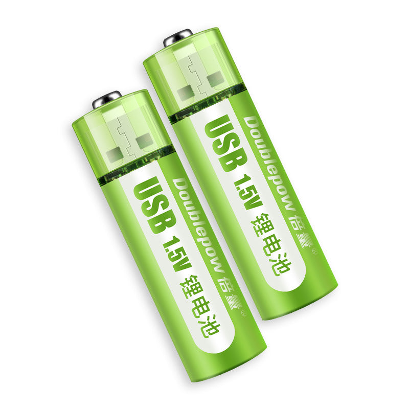 SET DE 2 BATERÍAS AA RECARGABLES USB