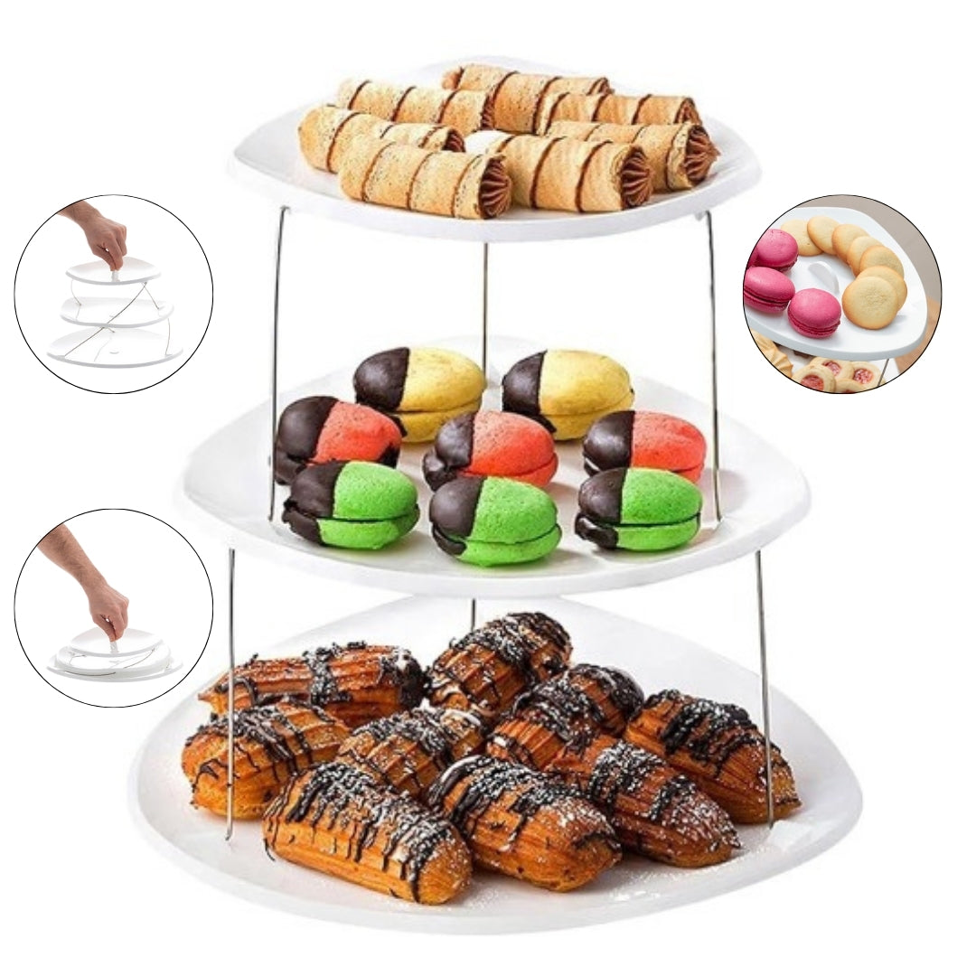 BANDEJA PARA SNACKS 3 NIVELES