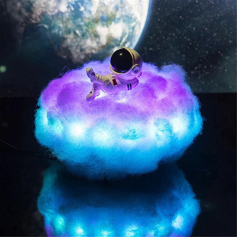 LÁMPARA LED DE NUBE CON ASTRONAUTA
