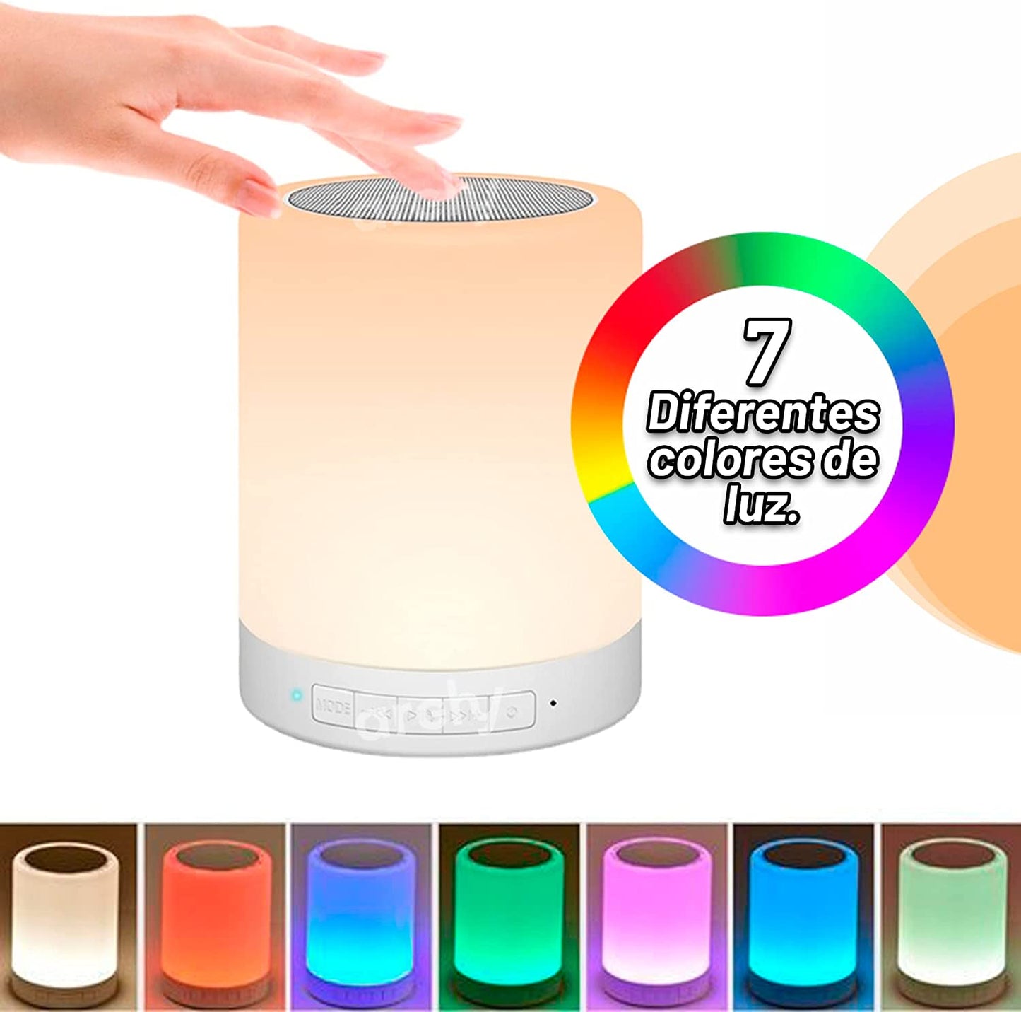 LÁMPARA TÁCTIL CON ALTAVOZ
