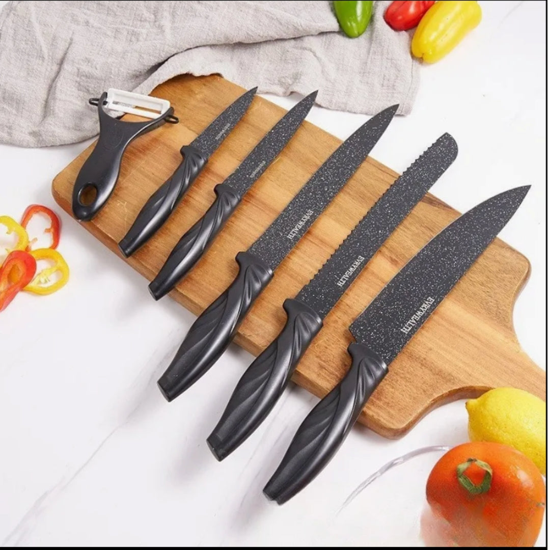 SET DE CUCHILLOS 6 PIEZAS