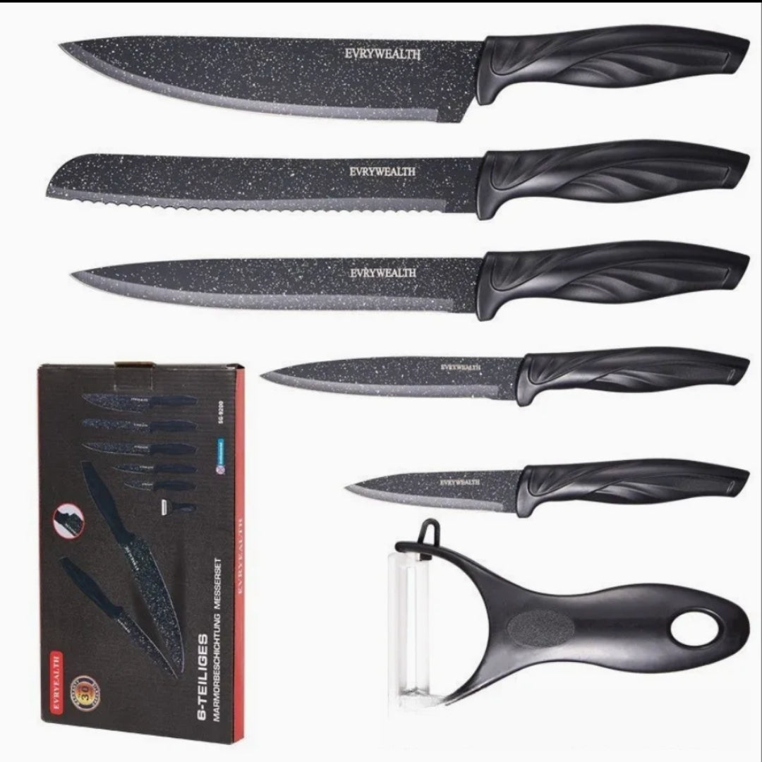 SET DE CUCHILLOS 6 PIEZAS
