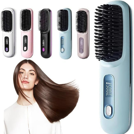 PEINE TIPO PLANCHA DE CABELLO PORTÁTIL