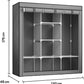 CLOSET ORGANIZADOR  DE TELA ARMABLE GRANDE 1,70CM X 170CM