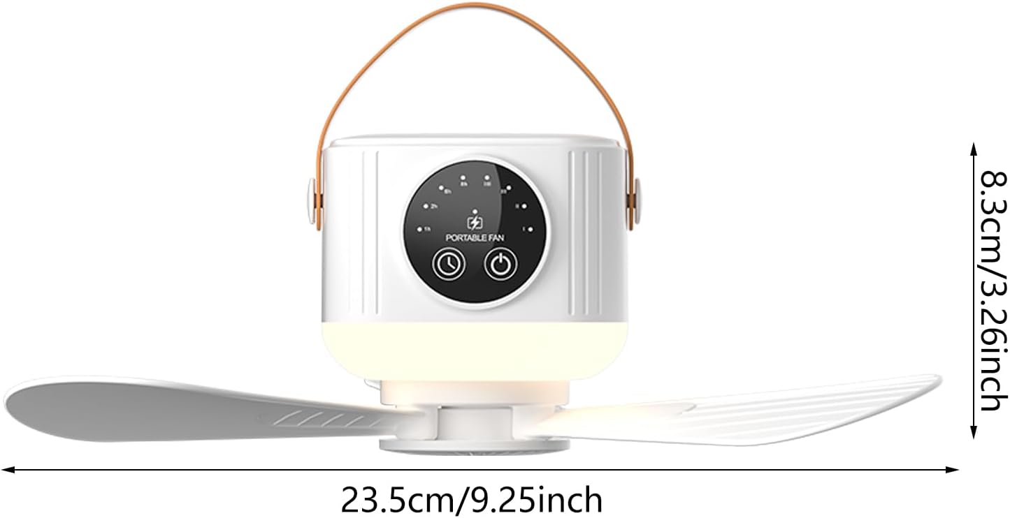 ABANICO DE TECHO PORTÁTIL Y RECARGABLE