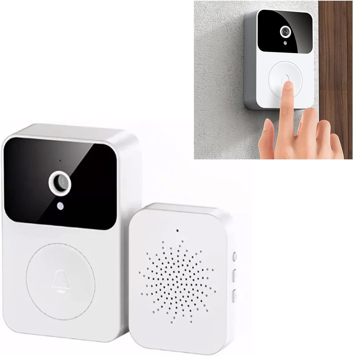 TIMBRE CON CAMARA INALAMBRICO PARA EXTERIORES WIFI