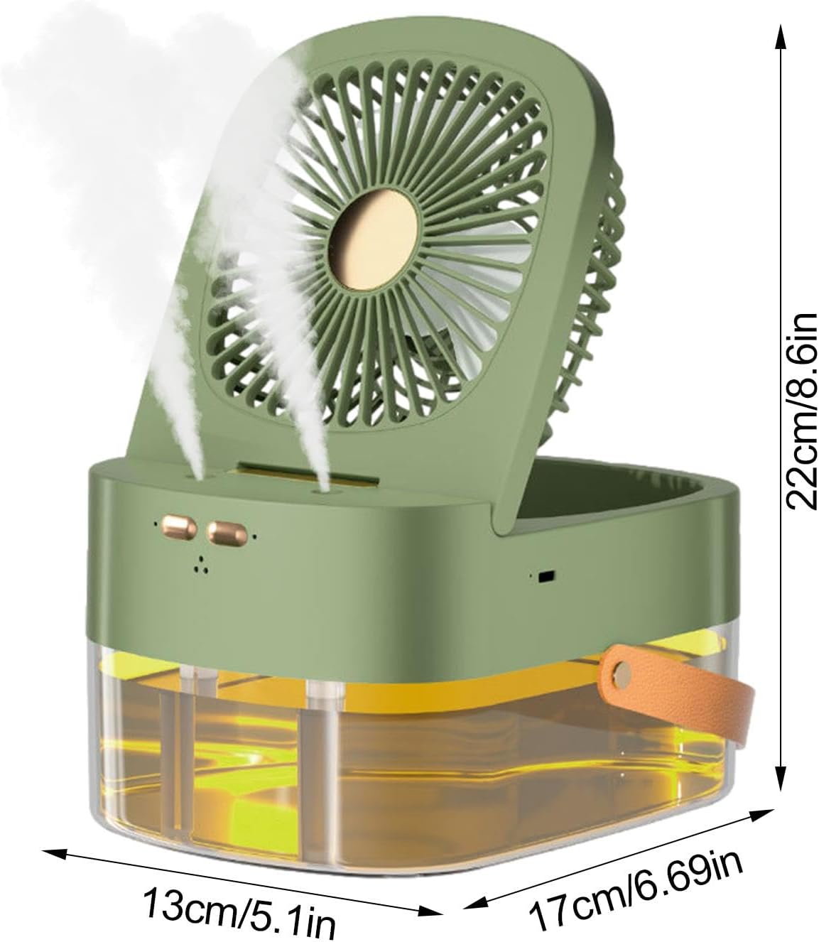 ABANICO CON DIFUSOR PORTÁTIL E INALÁMBRICO