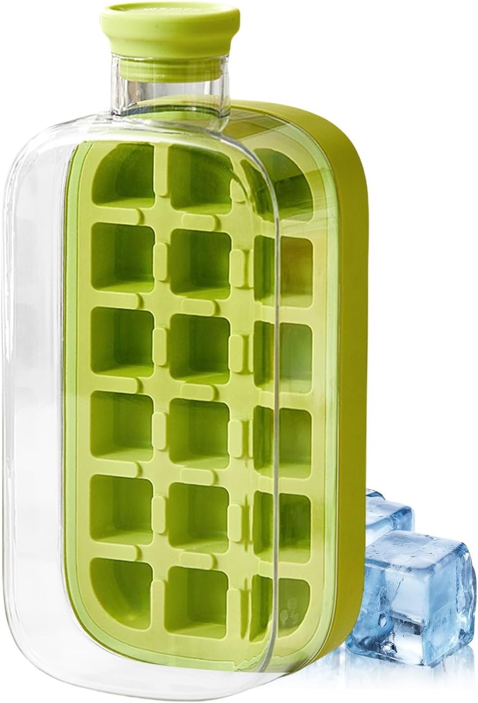 BOTELLA 2 EN 1 CON HULE PARA HACER HIELOS