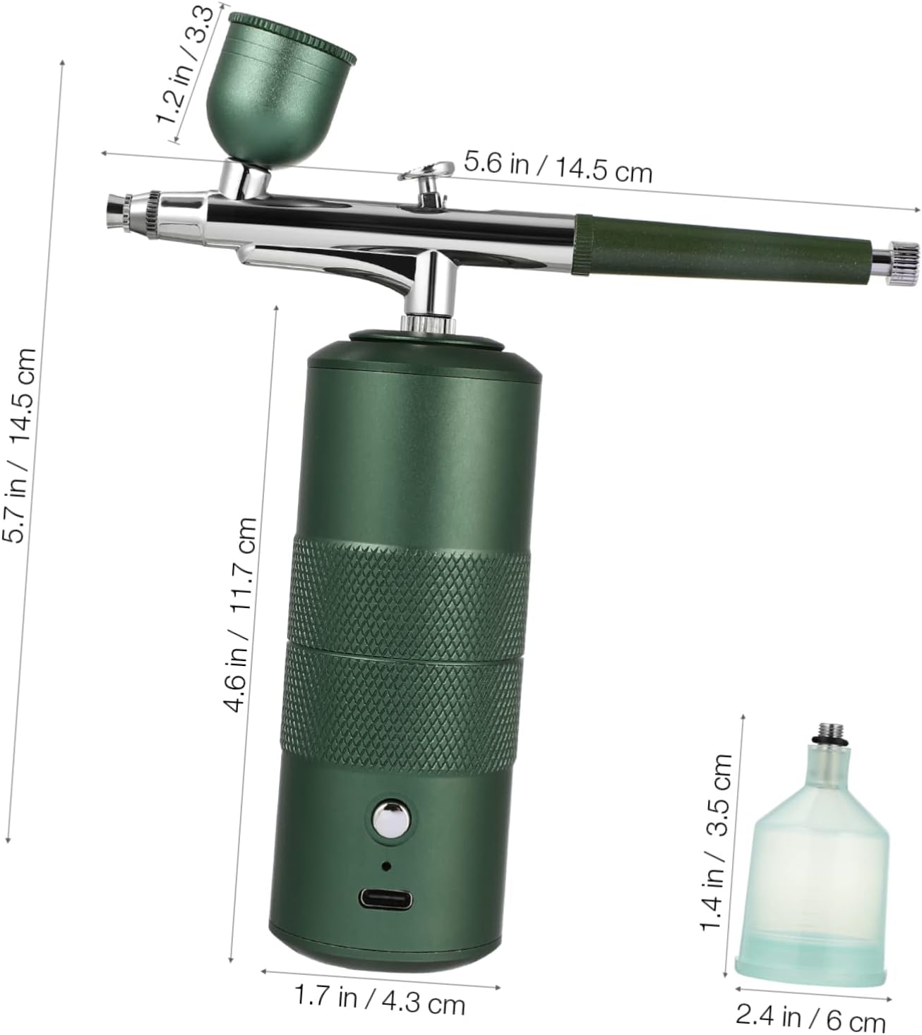 KIT AERÓGRAFO 3 EN 1 MAQUILLAJE, UÑAS Y ARTE MANUAL