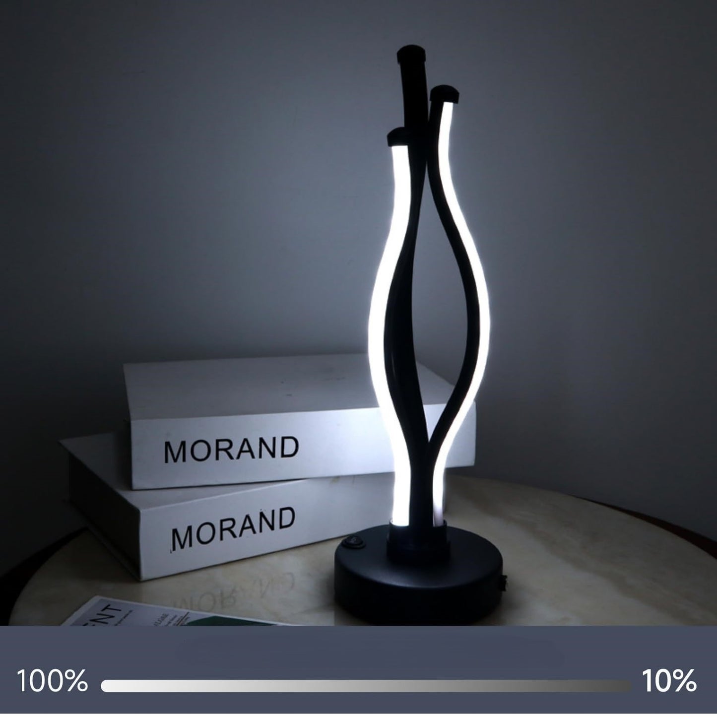 LAMPARA MODERNA CON DISEÑO ONDULADO TRIPLE