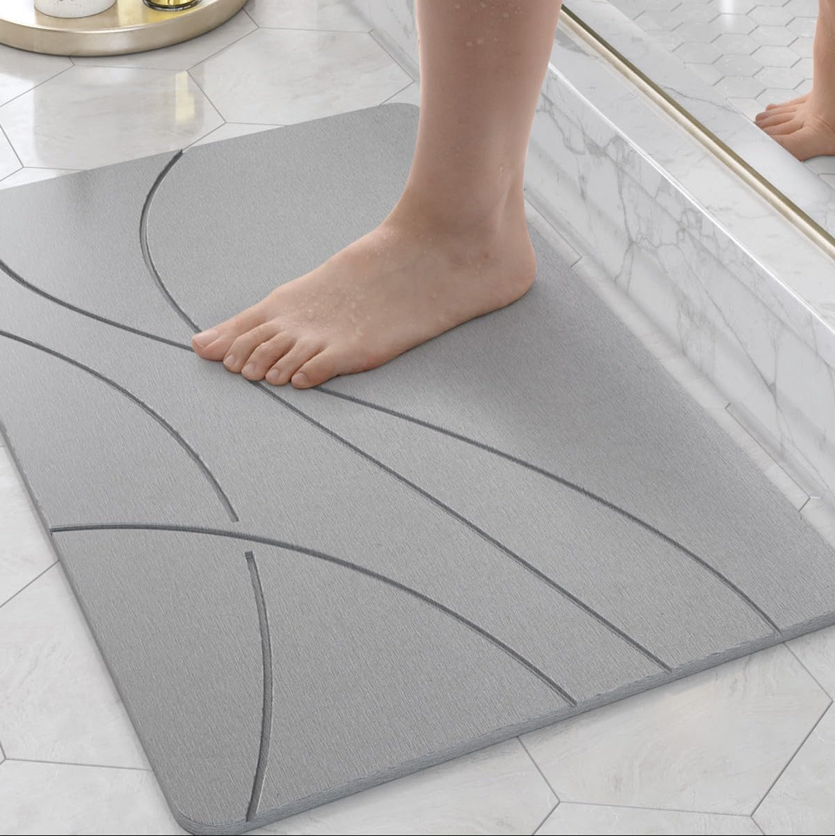 ALFOMBRA DIATOMITA DE BAÑO SUPER ABSORBENTE