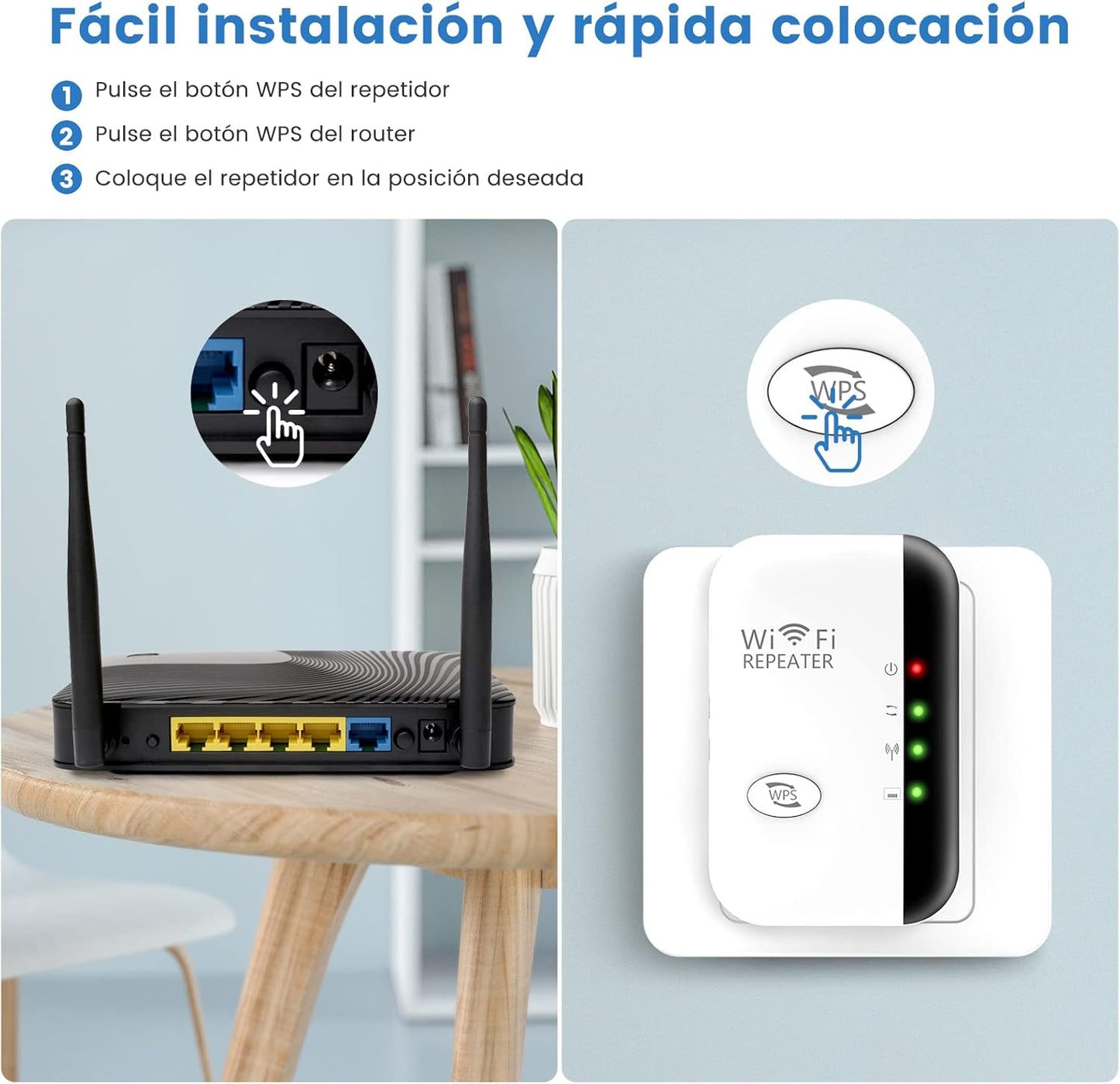 REPETIDOR DE SEÑAL WIFI DE ALTA CALIDAD