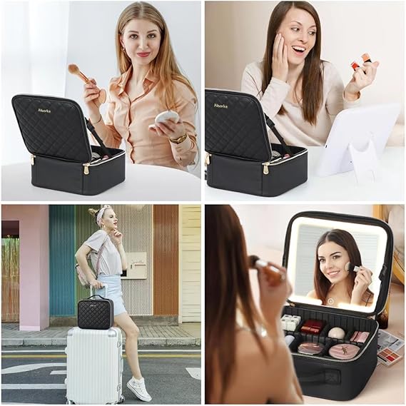 COSMETIQUERA CON LUZ LED