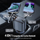 CARGADOR 4 EN 1 PARA CARRO CON CABLES RETRÁCTILES