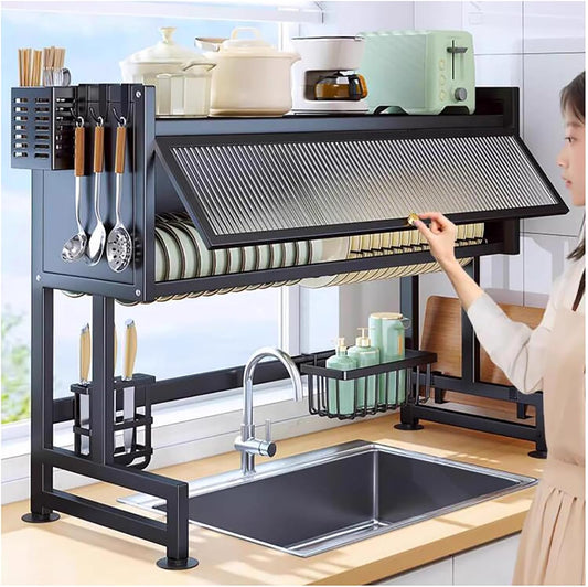 ESCURRIDOR DE PLATOS GRANDE MULTIFUNCIONAL PARA COCINA