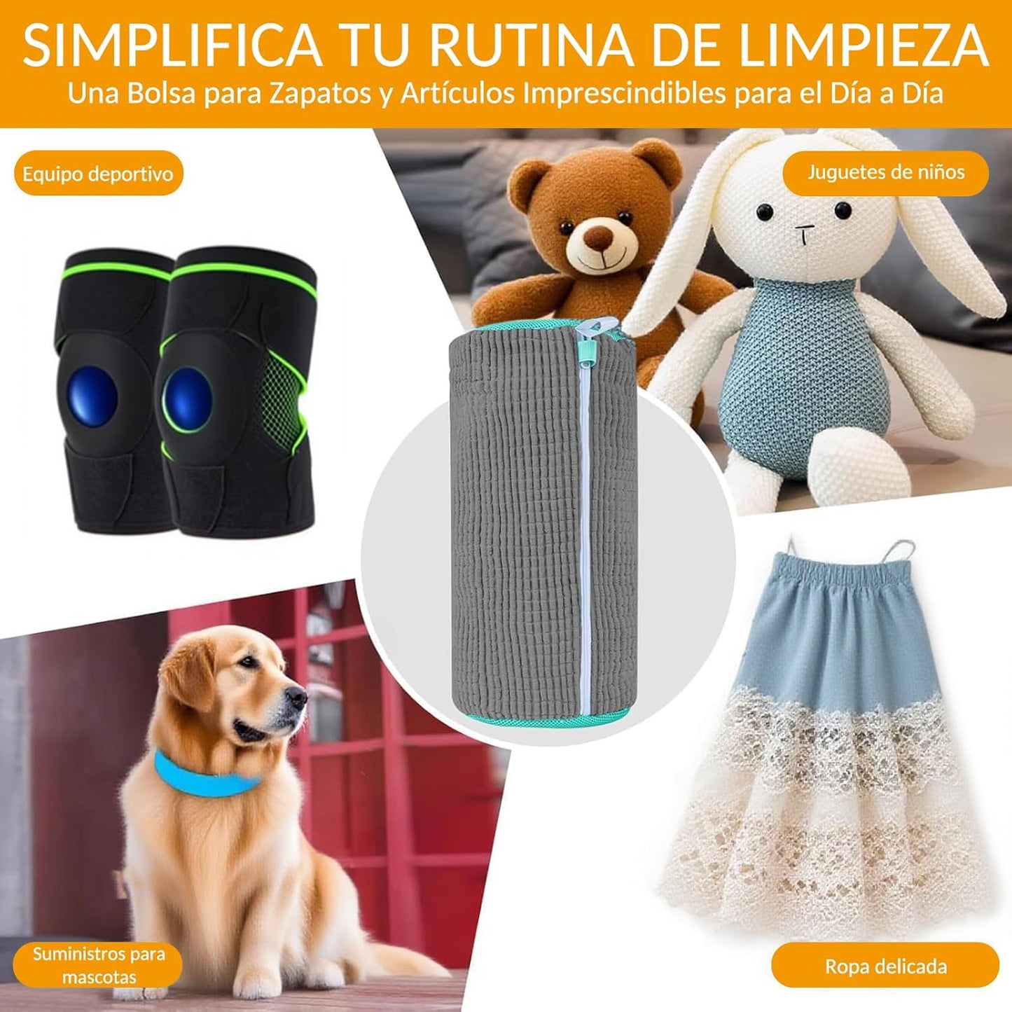 PROTECTOR PARA LAVAR ZAPATOS (2 BOLSAS)