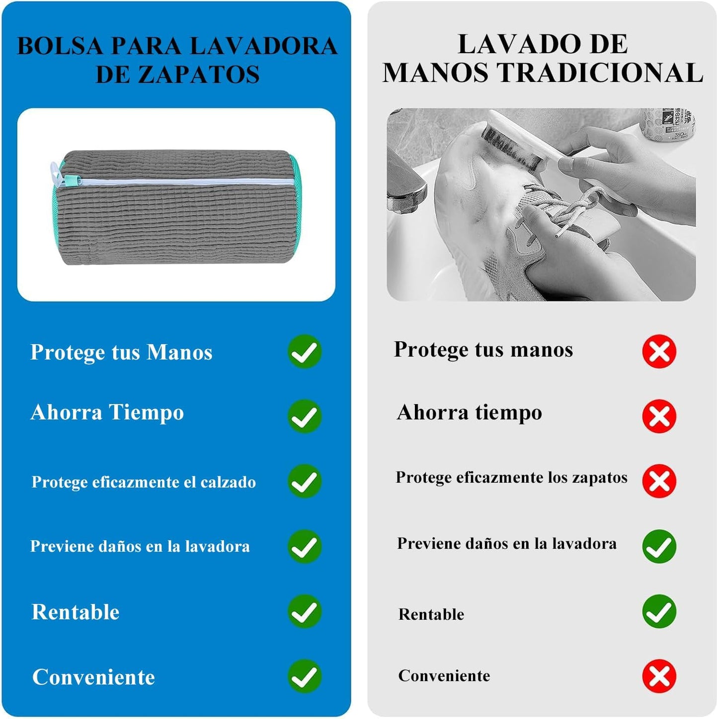 PROTECTOR PARA LAVAR ZAPATOS (2 BOLSAS)