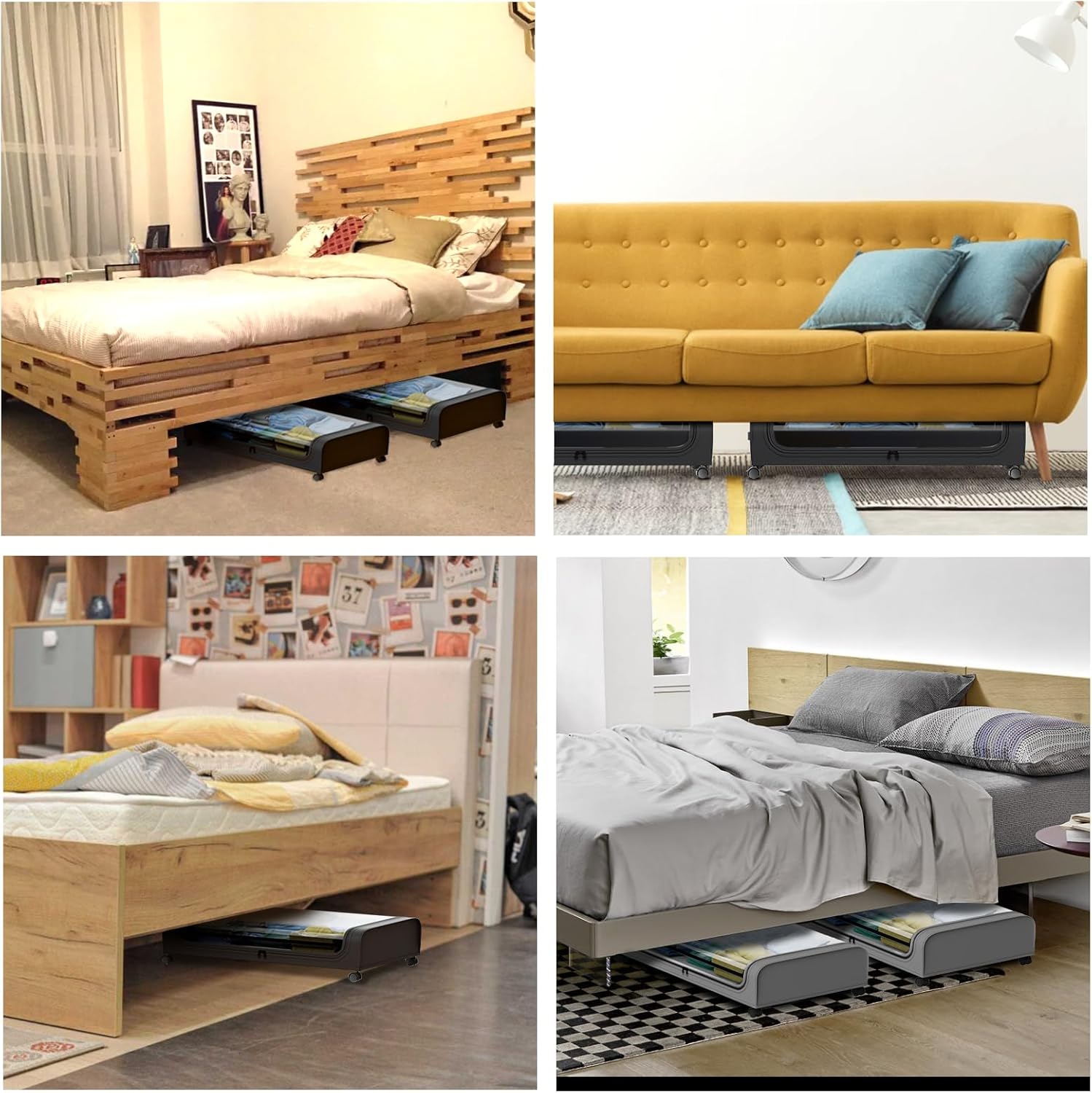 CAJA DE ALMACENAMIENTO CON RODINES