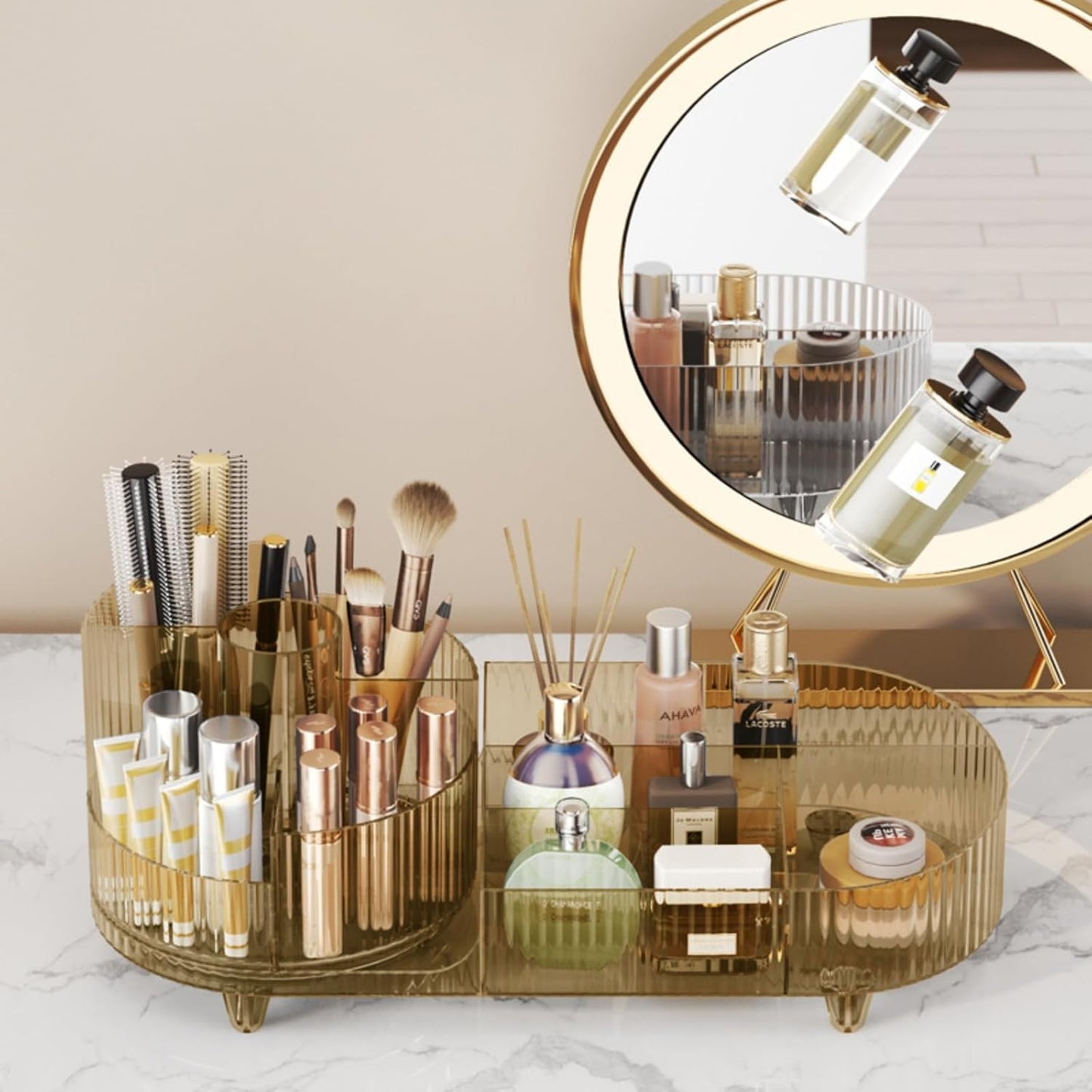 ORGANIZADOR GIRATORIO DE MAQUILLAJE