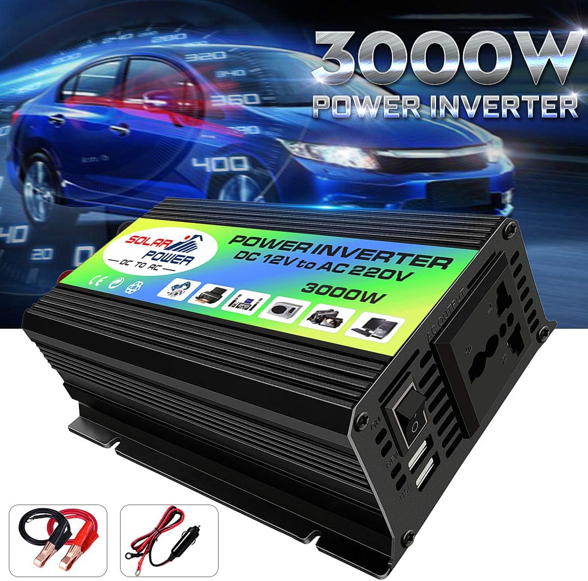 INVERTOR DE ELECTRICIDAD 12V A 110